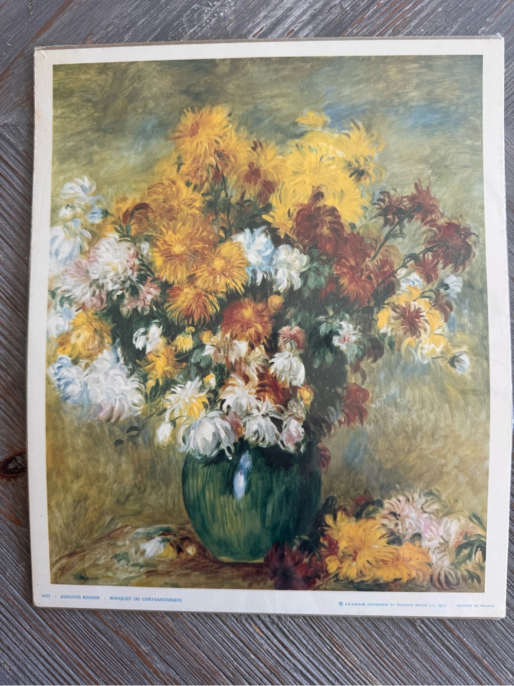 Vintage ART Renoir reproduction print